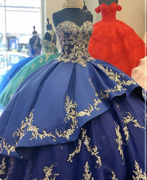 Pin by Marcia Diaz on Vestidos de XV in 2022 | Quinceanera dresses blue, Navy blue quinceanera dresses, Sweet 15 dresses Blue Quinceanera Dresses Damas, Dark Blue And Gold Quince Dress, Dark Royal Blue Quinceanera Dresses, Quince Dresses Dark Blue, Quince Dark Blue, Midnight Blue Quinceanera Dresses, Dark Blue Quince, Navy Quinceanera, Navy Blue Quinceanera Dresses