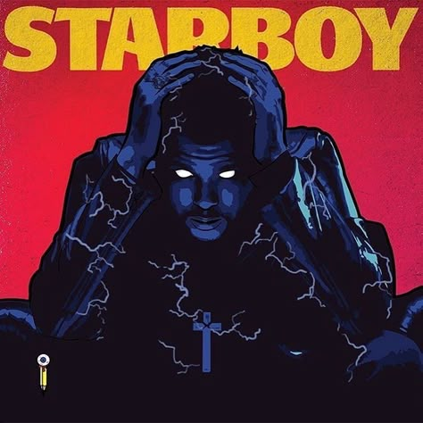 Starboy Album Cover Drawing, Starboy Album Cover Painting, The Weeknd Jacket, The Weeknd Drawing, Weekend Album, The Weeknd Album Cover, Weekend Artist, The Weeknd Albums, Weeknd Poster