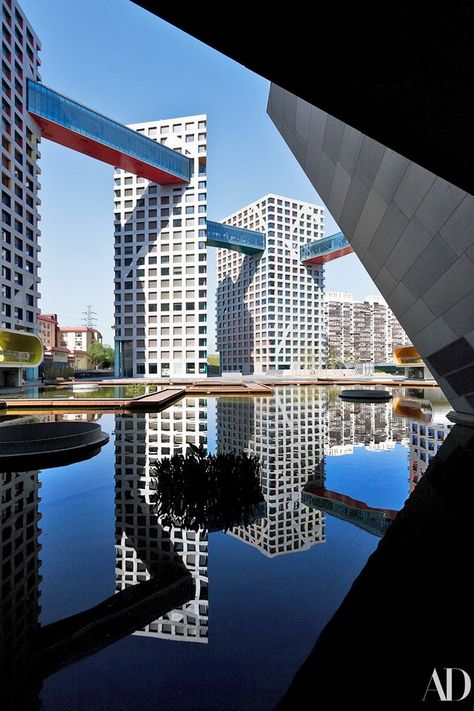 Steven Holl Architecture, Sky Bridge, Future Buildings, Steven Holl, New York Architecture, Innovative Architecture, Skyscraper Architecture, Amazing Buildings, Unique Buildings