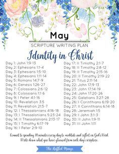 May Scripture Writing Plan - The Ruffled Mango