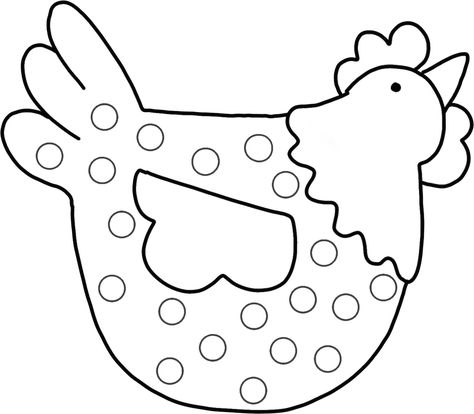 Chicken Template, Chicken Outline, Sew Patterns, Chicken Pattern, Applique Patterns, Rooster, Sewing Patterns, Quilting, Farmhouse