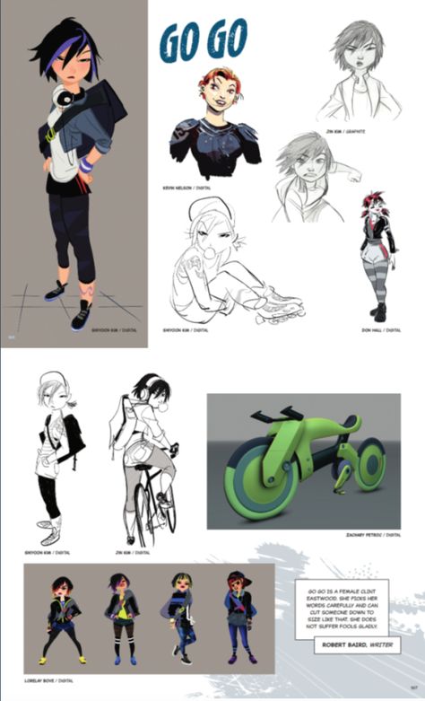 Big Hero Six Concept Art, Big Hero 6 Character Design, Big Hero Six Character Design, Dreamworks Character Design, Big Hero Six Fanart, Big Hero 6 Concept Art, Asian Cartoon Characters, Big Hero 6 Oc, Shiyoon Kim