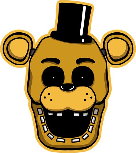 Golden Freddy head by kaizerin on DeviantArt | Fnaf golden freddy, Five nights at freddy's, Freddy s Fnaf Cake, Freddy Mask, Fnaf Golden Freddy, Golden Freddy, Horror Video Games, Fnaf 1, Sister Location, Freddy Fazbear, Fnaf Characters