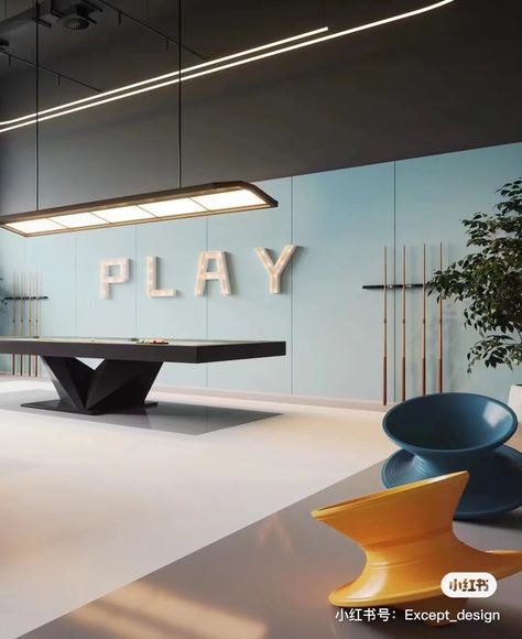 Sport Office, Game Room Interior, Gaming Studio, Indoor Games Area Design, Play Station Room Interior Design, Sport Office Design, Gaming Lounge Interior Design, Commercial Office Lounge Area, Gaming Company Office