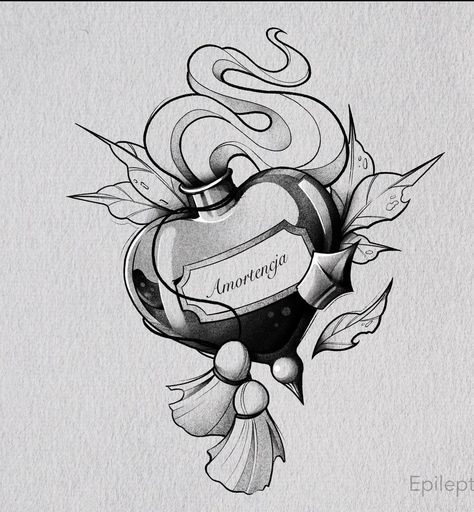 Bug Tattoo Design, Love Bug Tattoo, Make Tattoos, Neo Tattoo, Sacred Heart Tattoos, Petit Tattoo, Bug Tattoo, Bottle Tattoo, Witch Tattoo