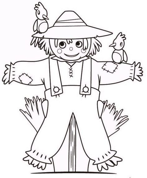 Scarecrow Coloring Pages | 100 Pictures Free Printable Scarecrow Coloring Pages, Scarecrow Pictures, Scarecrow Drawing, Color Sheets, Halloween Scarecrow, Fall Scarecrows, Autumn Magic, Fall Coloring Pages, Fall Activities