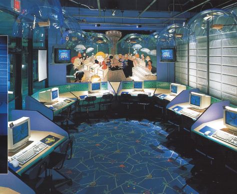 Internet Cafe Aesthetic, Utopian Scholastic, Y2k Aesthetic Institute, Vhs Aesthetic, Vegas Pools, Cafe Vintage, Internet Cafe, Off Grid System, Butterfly Room