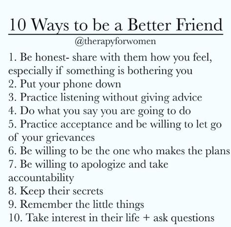 Be A Better Friend, Friend Advice, Friendship Skills, Healthy Relationship Advice, Mental And Emotional Health, Make New Friends, Self Improvement Tips, Emotional Health, Making Friends