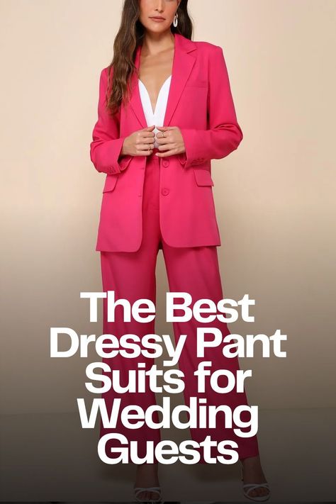 Trendy wedding guest pant suits Pants To A Wedding Guest, Fall Wedding Guest Attire Pants, Suit For Wedding Guest Woman, Wedding Guest Women Pants, Women’s Suits Wedding Guest, Pants To Wedding Women Guest, Pants To A Wedding Guest Women, Castle Wedding Guest Outfit, Wedding Guest Pants Outfit Women