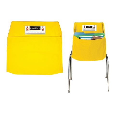 Seat Sacks, Teacher Storage, Chair Pockets, Polywood Adirondack Chairs, Teaching Supplies, Laminated Fabric, Unique Storage, Storage Chair, Chair Storage