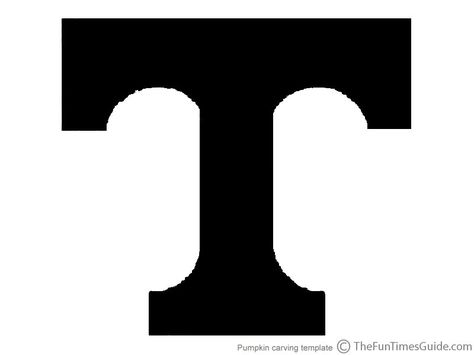 For the Hubs!! UT Pumpkin Template For University Of Tennessee Fans | Fun Times Guide to Franklin / Nashville TN U Of Tennessee, Halloween Camping, Pumpkin Carving Designs, Pumpkin Template, Go Vols, Tennessee Vols, Pumpkin Carving Patterns, Orange Christmas, Pumpkin Carvings Stencils