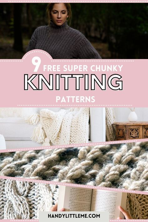 Chunky Knit Poncho Free Pattern, Super Chunky Knit Cardigan Pattern, Chunky Knit Sweater Free Pattern, Super Chunky Yarn Patterns, Free Super Chunky Knitting Patterns, Bulky Yarn Patterns Free, Jumbo Knitting Patterns, Bulky Yarn Patterns Knit, Lion Brand Wool Ease Thick And Quick Knitting Patterns