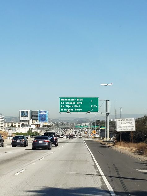 405 freeway near L.A.X Road Signs Aesthetic, Summer Reading Projects, Jeans Aesthetic, Ca History, Seaworld Orlando, Emirates Airline, Iron Gates, Road Signs, 2024 Vision