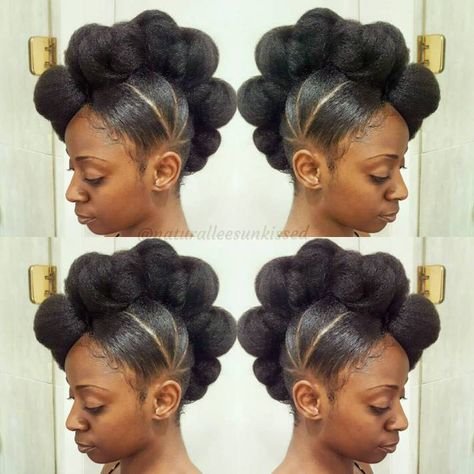 Black Knotted Mohawk Updo Natural Mohawk, Updo Hairstyles For Black Women, Black Women Updo Hairstyles, Mohawk Updo, Protective Hairstyles For Natural Hair, Mohawk Hairstyles, Pelo Afro, Natural Hair Updo, Updo Hairstyles