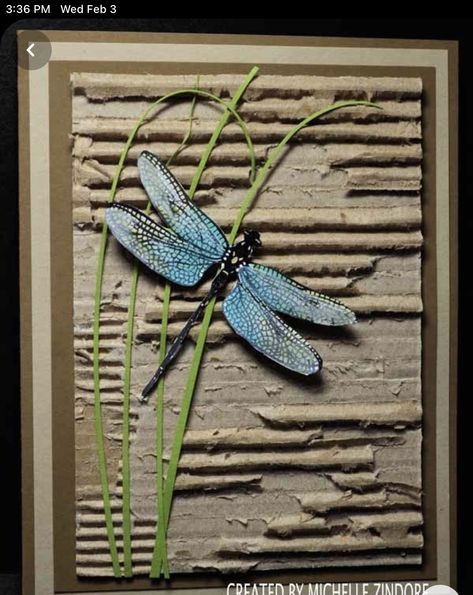 Birthday Gift Ideas For Him, Stampin Up Card, Folding Origami, Dragonfly Dreams, Blue Dragonfly, Cardboard Art, Butterfly Cards, Stamping Up Cards, Velvet Pants