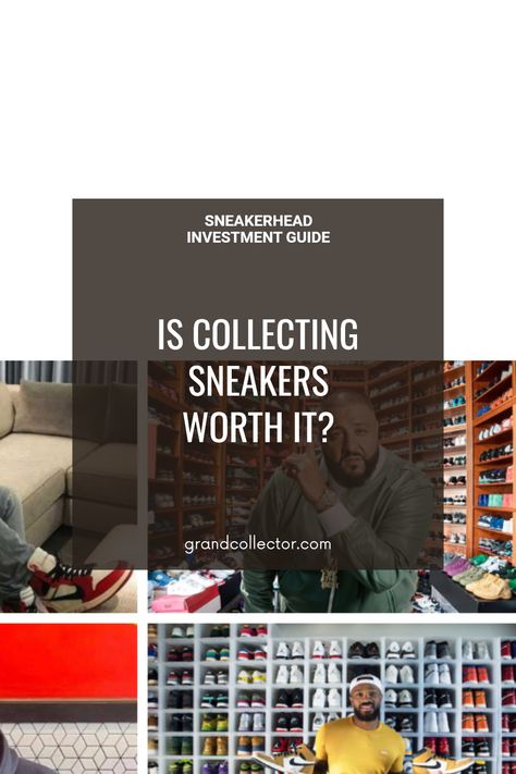 An informative pin discussing the benefits of sneaker collecting and its investment potential. This visually appealing image highlights details of popular sneaker models and trends. Popular Hobbies, Sneaker Culture, Sneaker Collection, Shoe Lover, The Limited, A Question, Sneaker Head, Worth It, Limited Editions