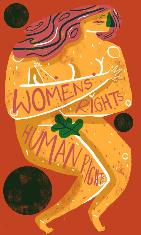 Womens rights Human Rights on Behance Immigration Art, Feminism Art, Protest Posters, Protest Art, Womens March, Love Illustration, Feminist Art, Photo Wall Collage, Print Collage