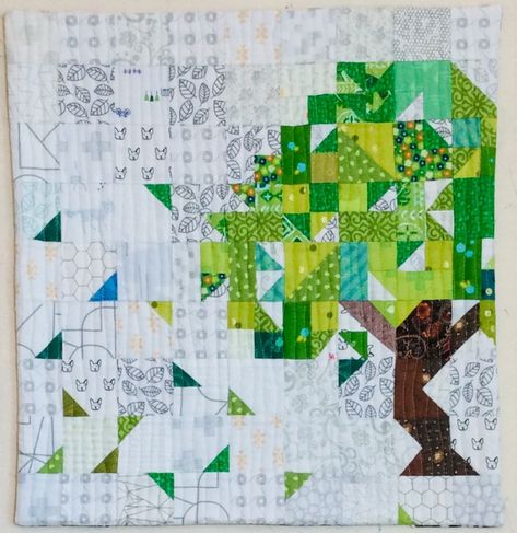 Accuquilt Quilts, Mosaic Quilt, Basic Quilting, Illusion Quilts, Pictorial Quilts, Fox Quilt, Tree Quilt Pattern, Fall Quilt Patterns, Freckled Fox