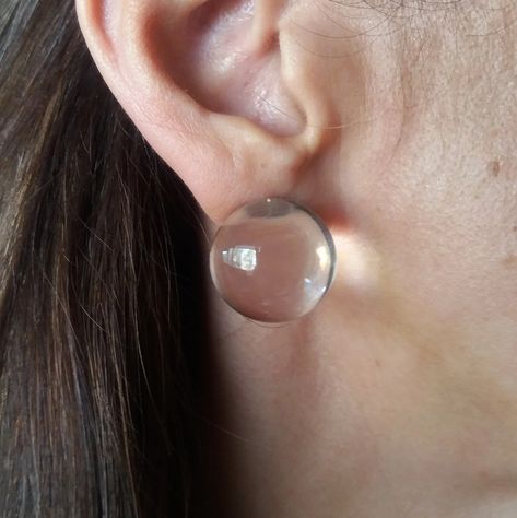 Big Earrings for Women, Large Ball Earrings, Big, Clear Lucite Earring, Big Ball Stud Earring, Big Studs, Disco Ball Earring, Big Earrings. - Etsy Portugal Silver Ball Earrings, Silver Earrings Big, Transparent Earrings, Large Stud Earrings, Clear Earrings, Earrings Big, Ball Earrings, Acrylic Jewellery, Funky Jewelry