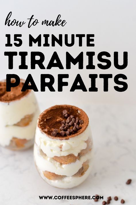 Small Tiramisu Cups, Terimasu Recipe Easy, Terimasu Recipe, Easy Fast Dessert Recipes, Deconstructed Tiramisu, Tiramisu Parfait, Individual Tiramisu, Dessert Parfaits, Pie Jars