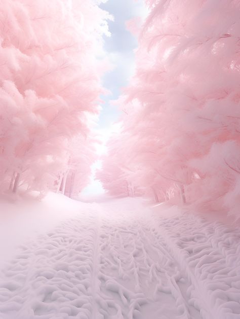 Winter Aesthetic Widget, Light Pink Christmas Aesthetic, Pink Snow Aesthetic, Winter Theme Background, Pink Winter Wallpaper, Winter Scenery Pictures, Winter Aesthetic Pink, Pink Winter Aesthetic, Snowy Picture