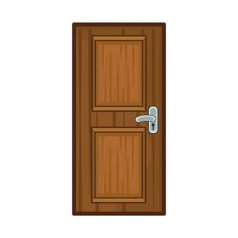 Door Cartoon, Door Png, Wooden Door Drawing, Door Clipart, Door Open Illustration, Opened Door Illustration, Islamic Door Vector, Beautiful Doors, Wooden Doors