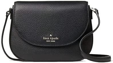 Kate Spade New York Leila Mini Crossbody Shoulder Bag, Black Crossbody Saddle Bag, Kate Spade Crossbody Purse, Convertible Crossbody Bag, Leather Saddle Bags, Trending Handbag, Kate Spade Purse, Kate Spade Handbags, Mini Crossbody, Black Cross Body Bag