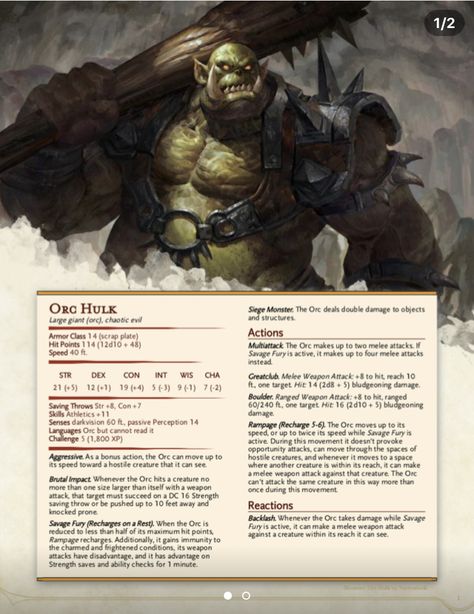 False Hydra Dnd, Dnd Orc, Dnd Stats, Dnd Memes, Dnd Homebrew, Dungeon Master's Guide, Dnd Races, Dungeons And Dragons 5e, Dungeons And Dragons Classes