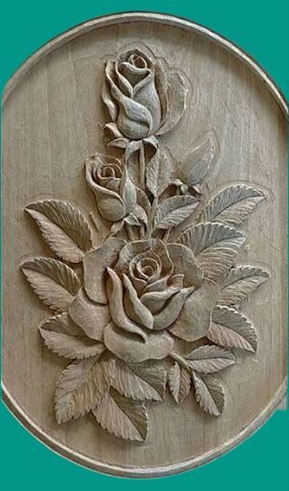 Wood Carving Art Sculpture, Tre Kunst, Mural Art Design, Wood Carving Furniture, Fall Canvas Painting, Simple Wood Carving, Dremel Carving, Instagram Roses, نباتات منزلية