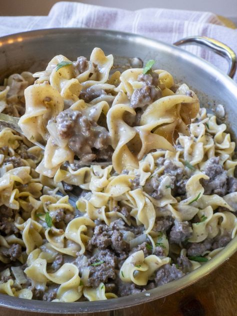 Easy Beef and Noodles | 12 Tomatoes Easy Beef And Noodles, 12 Tomatoes Recipes, Cream Pasta, 12 Tomatoes, Noodles Recipe, Beef And Noodles, Beef Casserole, Easy Beef, Meat Dishes