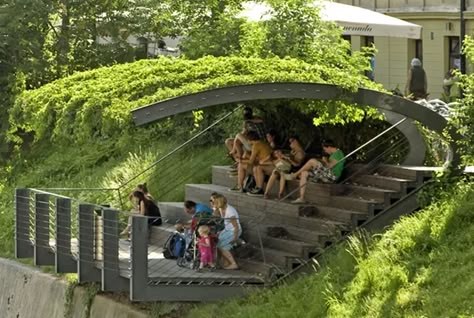 River Bank Landscaping, River Pavilion, River Architecture, Garden Pavillion, Park Pavilion, Landscape Architecture Drawing, Urban Landscape Design, Highlights For Brunettes, Summer Hair Highlights