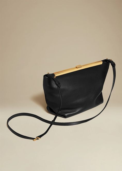 Bag Stand, Frame Bag, Navy Leather, Black Crossbody, Black Cross Body Bag, New Bag, Body Bag, Calf Leather, Calf Skin