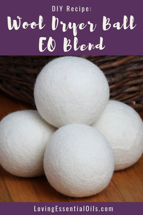 DIY Essential Oil Wool Dryer Ball Blend Diy Dryer Balls, Diy Wool, Diy Essentials, Alpaca Farm, Carpet Cleaning Hacks, Dryer Balls, Aromatherapy Gifts, Wool Dryer Balls, Young Living Oils