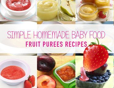 Homemade Baby Puree Recipes, Baby Purees, Baby Food Guide, Homemade Baby Food Recipes, Baby Food Puree, Puree Recipes, Baby Solid Food, Fruit Combinations, Diy Baby Food