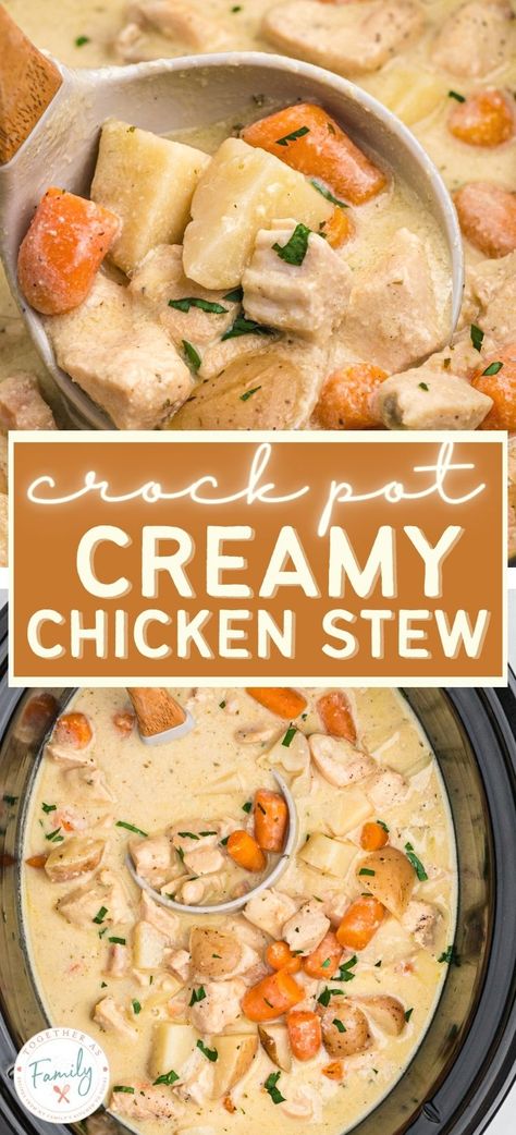 Potato Chicken Soup Crock Pots, Slow Cooker Creamy Chicken And Potato Soup, Cozy Cook Chicken Stew, Crock Pot Chicken Recipes Potatoes, Slow Cooker Cream Of Chicken Soup, Chicken Potato’s Crockpot, Chicken Carrots And Potatoes Crock Pot, Crock Pot Recipes 5 Ingredients Or Less, Crockpot Cream Of Chicken Soup Recipes