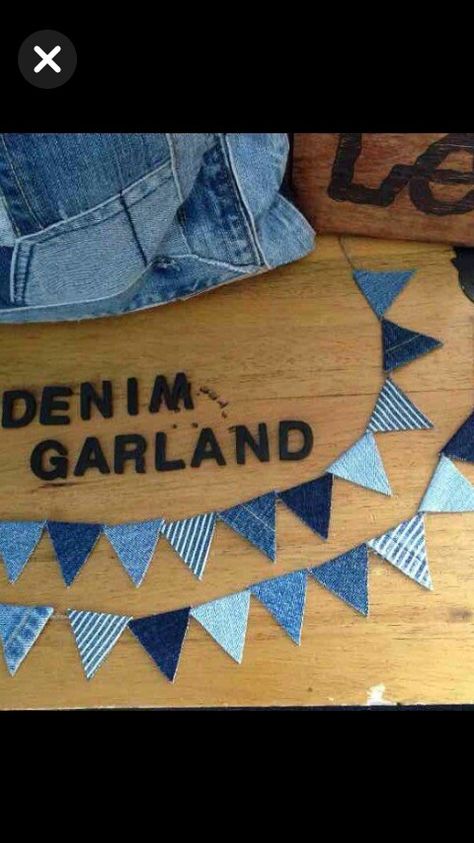 Diamonds And Denim Party, Denim Sewing Projects, Denim Party, Denim Crafts Diy, Blue Jeans Crafts, Denim And Diamonds, Denim Projects, Recycled Jeans, Jean Crafts