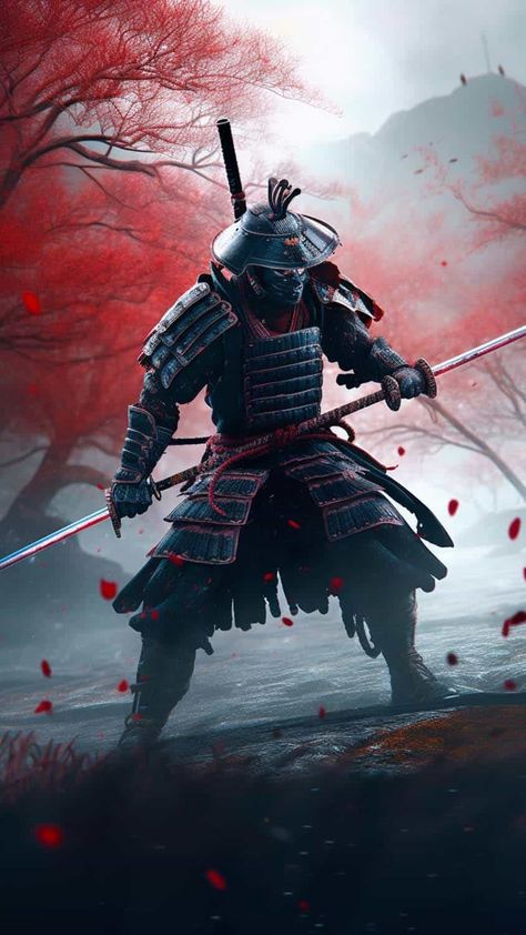 Double Sword Samurai IPhone Wallpaper HD - IPhone Wallpapers : iPhone Wallpapers Samurai Warrior Tattoo, Samurai Illustration, Japanese Art Samurai, Iphone Wallpaper Hd, Warrior Concept Art, Samurai Wallpaper, Samurai Artwork, Japanese Warrior, Samurai Tattoo