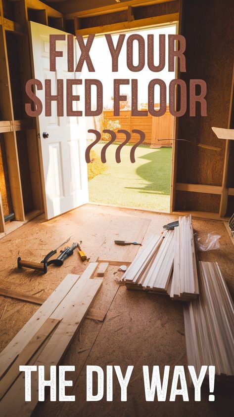 Is your Shed Floor falling apart? Learn how to replace it safely with these Home Fix tips. Whether tackling Camper Flooring projects or planning a Diy Camper Remodel, these practical ideas will guide you. Even if you're considering a Camper Trailer Remodel, a sturdy floor is essential for durability. #gg #homedesigninsider #howtoreplaceshedfloor Camper Flooring, Shed Floor, Camper Trailer Remodel, Diy Camper Remodel, Camper Remodel, Home Fix, Flooring Projects, Trailer Remodel, Diy Shed