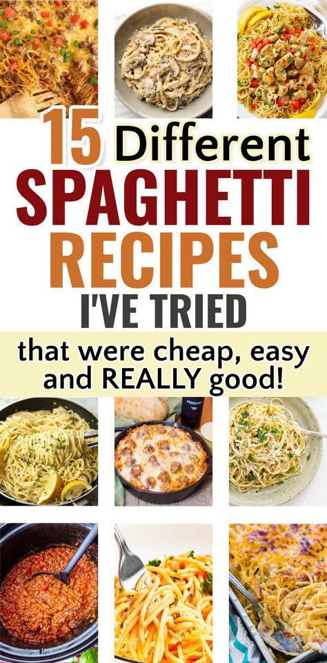 easy spaghetti recipes meal train meals to take someone simple pasta dishes - Different Spaghetti Recipes Simple Low Cost Family Dinners and Extremely Cheap Meals Quick Spaghetti Dishes cheap dinners for a family budget weekly meals menu planning easy Low Cost Dinner Recipes, Easy Spaghetti Recipes Simple, Easy Meal Train Meals, Different Spaghetti Recipes, Easy Dinners For A Family, Meal Train Meals, Easy Spaghetti Recipes, Extremely Cheap Meals, Simple Pasta Dishes