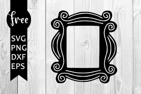 Friends Svg Free, Friends Door Frame, Silhouette Cameo Shirt, Free Silhouette Designs, Friends Svg, Cricut Supplies, Cricut Explore Projects, Free Friends, Cricut Files