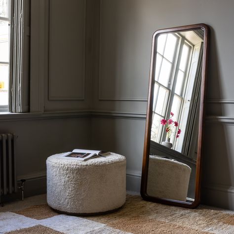 Bright Ideas For Dark Spaces: Illuminating Design Solutions Worth Trying — MELANIE LISSACK INTERIORS Colourful Mirror, Green Floor Lamp, Wood Full Length Mirror, Skylight Blinds, Floor Length Mirror, Hallway Mirror, Narrow Hallway Decorating, Roof Lantern, Fitted Blinds