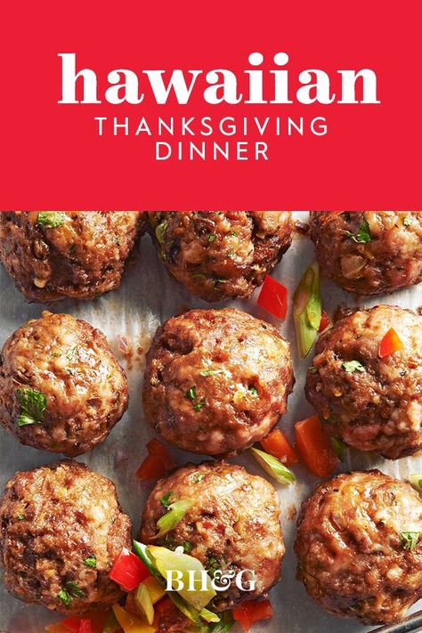 Tropical Thanksgiving Recipes, Hawaii Thanksgiving Recipes, Hawaiian Thanksgiving Recipes, Hawaiian Christmas Food, Hawaiian Thanksgiving, Tropical Thanksgiving, Thanksgiving Menu Printable, Thanksgiving Menu Planner, Feet In The Sand