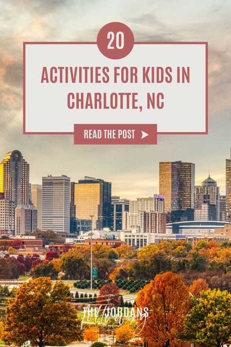 Charlotte, North Carolina is such a fun city for kids! From working farms to museums and adventure parks, there is so much you can do here! #charlotte #northcarolina #usdestinations @followingthejordans what to do in North Carolina, Family guide to Charlotte, activities for kids in Charlotte, family travel, traveling with toddlers, traveling with kids, travel guide Charlotte, travel guide North Carolina, US destinations Charlotte North Carolina With Kids, Charolette North Carolina, Belmont North Carolina, Adventure Parks, Traveling With Toddlers, Charlotte Family, Travel Bucket List Ideas, Fun Activities For Toddlers, Kids Things To Do