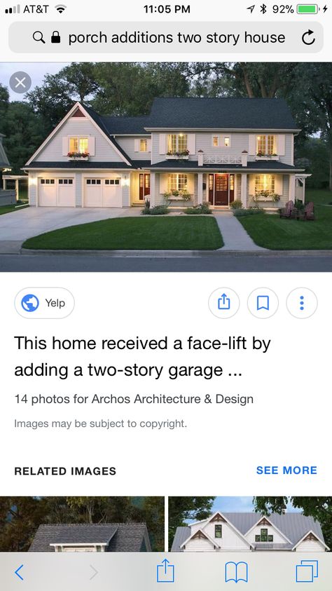 Add On Above Garage, 2 Story Attached Garage Addition, 2nd Floor Addition Plans, Addition Above Garage Before And After, Adding A Second Story To A House, Addition Above Garage, Above Garage Addition, Family Room Addition Ideas, Addition Over Garage