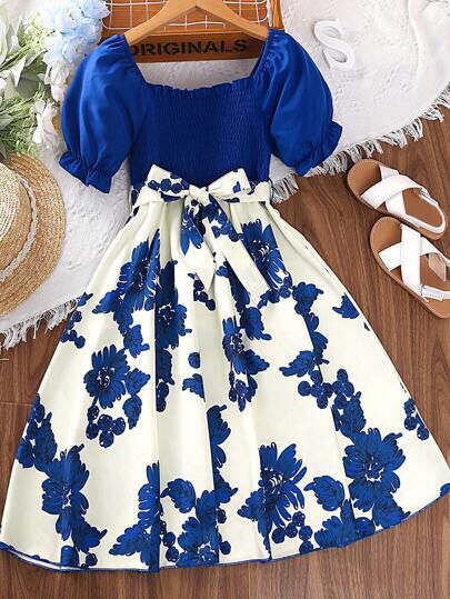 Stylish Frocks, Magic Fashion, Girls Frocks, Cute Outfits With Shorts, Sunday Clothes, Simple Frock Design, Fancy Dresses Party, Shein Kids, Spring Outfits Dresses