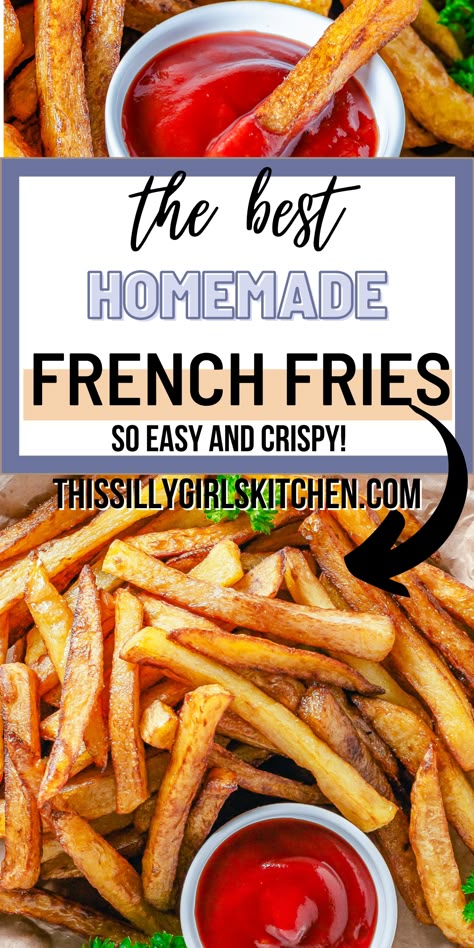 How To Make Perfect French Fries, How To Make Homemade Fries, How To Make Homemade French Fries, Home Made Baked French Fries, Quick Homemade French Fries, Homemade French Fries In Oven, Homemade Fries In Oven, How To Make Crispy French Fries, Homemade Fries On Stove