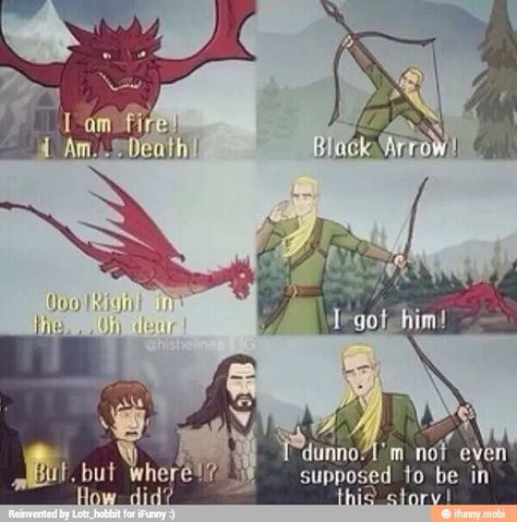 How the desolation of SMAUG should have ended XD Tiny Smaug, The Desolation Of Smaug, Desolation Of Smaug, Orlando Bloom, Never Gonna, Living Forever, Long Time Ago, Narnia, Lord Of The Rings