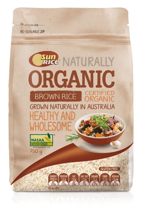 SunRice Health & Wellbeing Organic Rice Packaging, Organic Food Packaging, Pouch Packaging Design, Memorial Day Foods, Pork Ragu, Packaging Design Ideas, Rice Packaging, Food Benefits, Organic Packaging