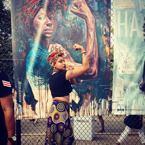 No need to say we can. Black Women been doing it always  #afropunk#blackgirlmagic#blacksisterhood#blackqueerlivesmatter#marshapjohnson#intersectionality#intersectionalfeminism#nosleeptillbrooklyn#goldfreckles#afropunkfestival2017 Afropunk 2017, Smash The Patriarchy, Summer Weather, Afro Punk, Late Summer, Every Woman, Girl Power, This Weekend, Top 10