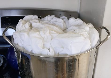 How to Scour Cotton Fabric Shibori Dye, Fabric Dye, Natural Dyeing, Ice Dye, Rubber Gloves, Plant Fibres, Ice Dyeing, Dyeing Process, How To Dye Fabric